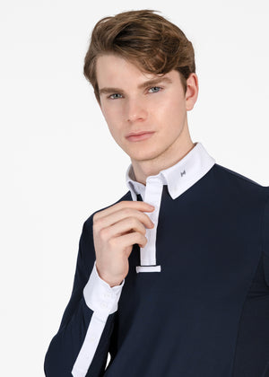 Maximilian Focus Long Sleeve Competition Shirt Navy