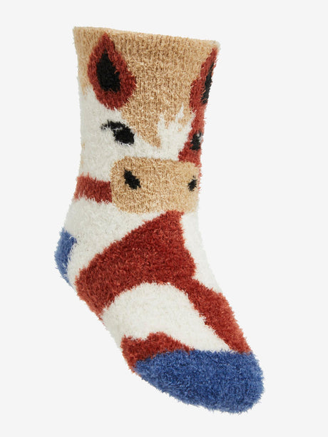 LeMieux Mini Fluffy Character Socks Flash