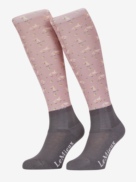 LeMieux Footsie Socks Lemon