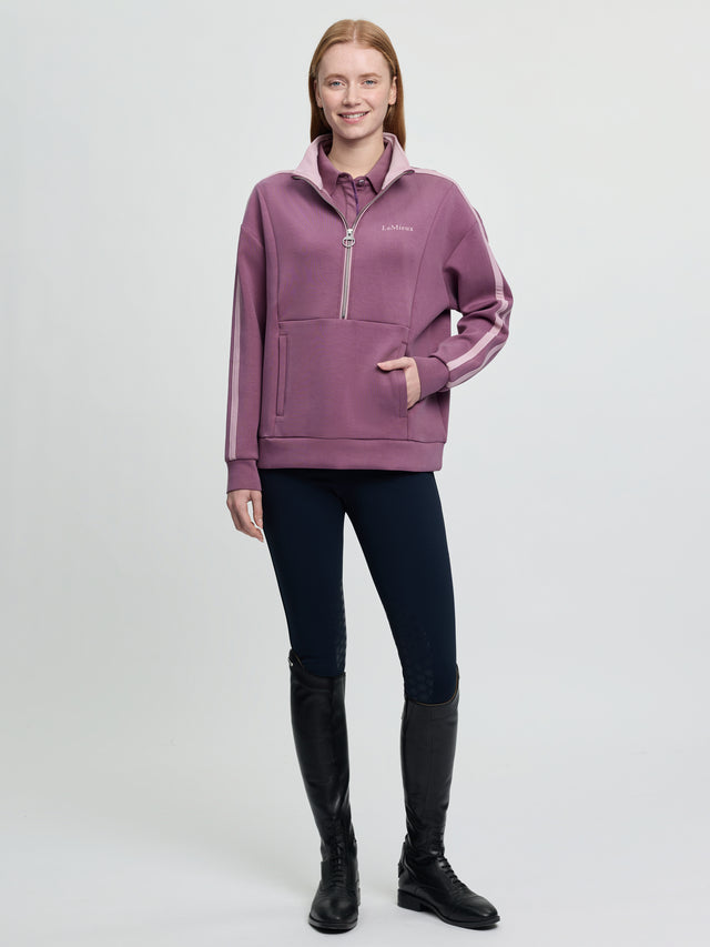 LeMieux Connie Half Zip Sweat Mallow