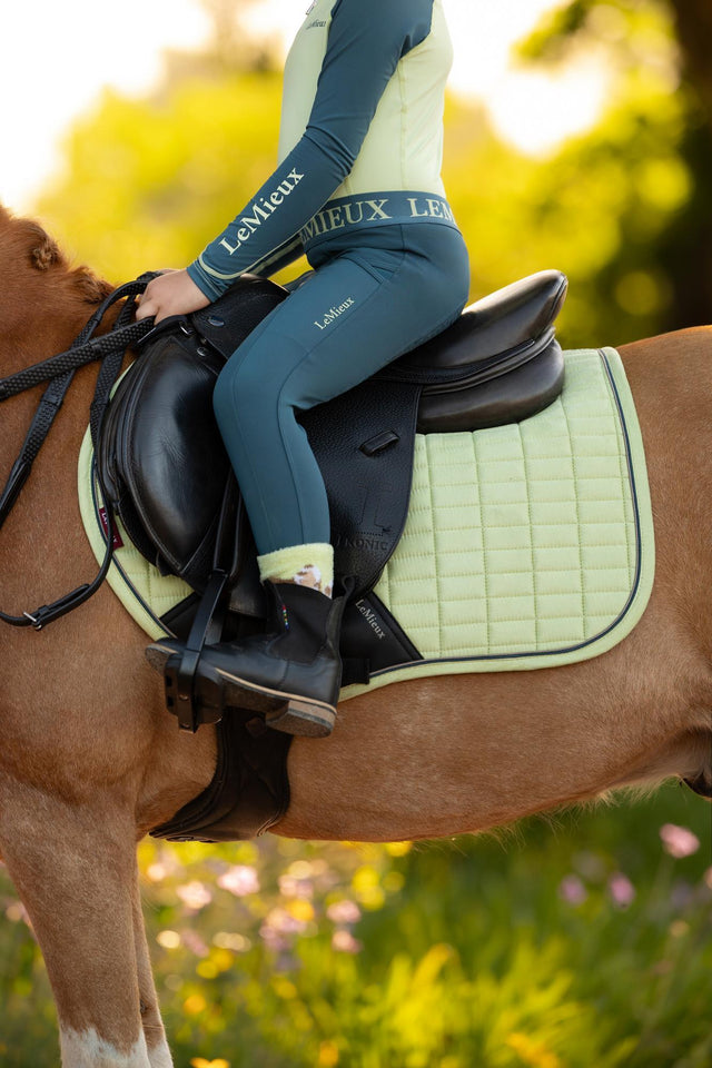 LeMieux Mini Suede Close Contact Jump Square Saddle Pad Macaron