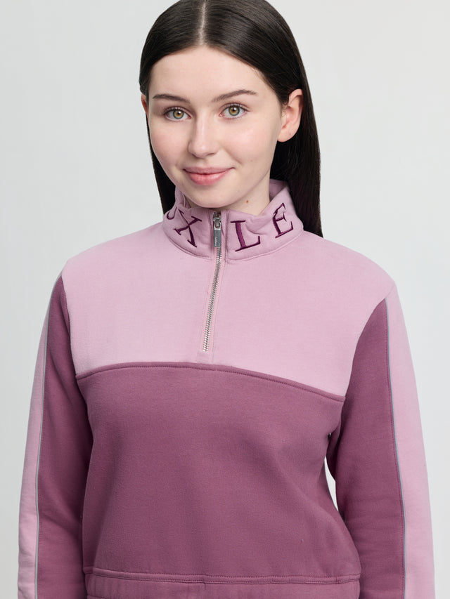LeMieux Young Rider Cropped Kate Quarter Zip Mallow