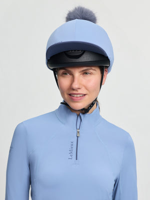 LeMieux Classique Pom Hat Silk Powder Blue