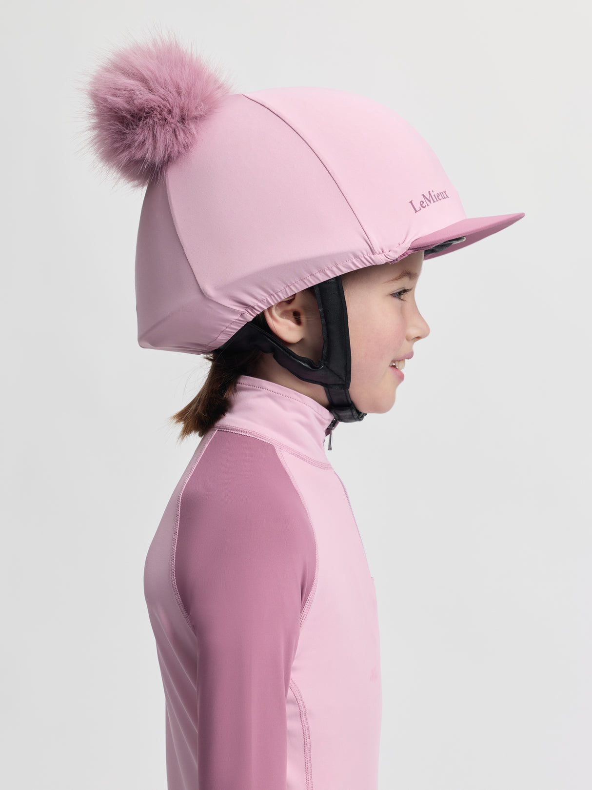 LeMieux Mini Double Pom Hat Silk Fondant