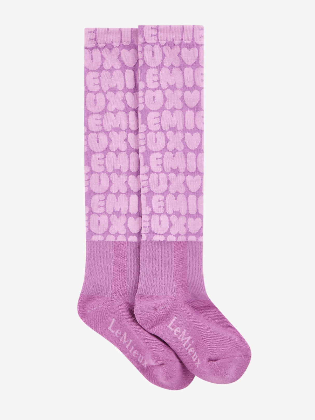 LeMieux Footsie Socks Bubble Font Fondant