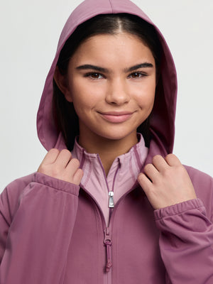 LeMieux Young Rider Paige Quarter Zip Waterproof Jacket Mallow