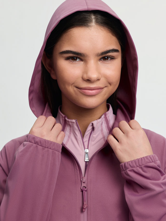 LeMieux Young Rider Paige Quarter Zip Waterproof Jacket Mallow