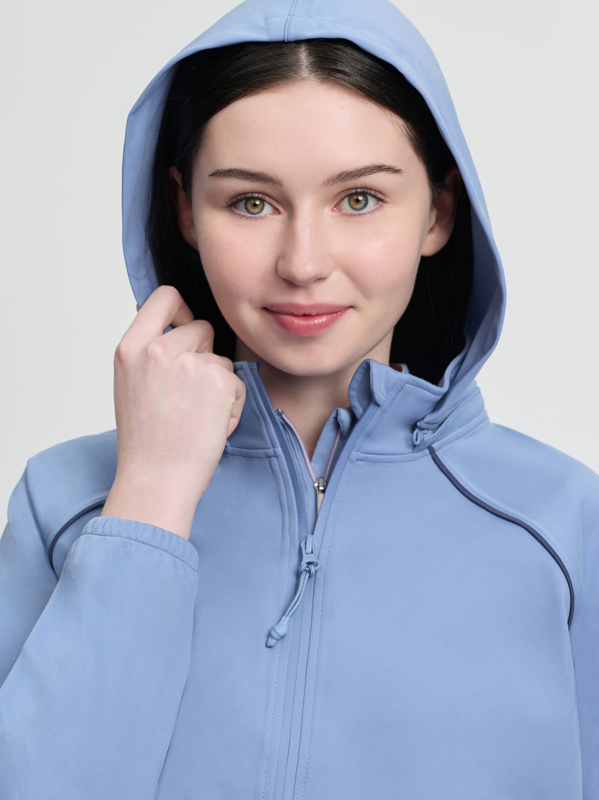 LeMieux Young Rider Paige Quarter Zip Waterproof Jacket Powder Blue