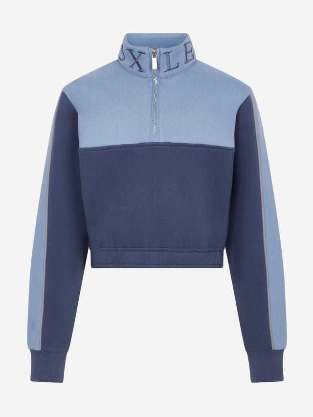 LeMieux Young Rider Cropped Kate Quarter Zip Shadow