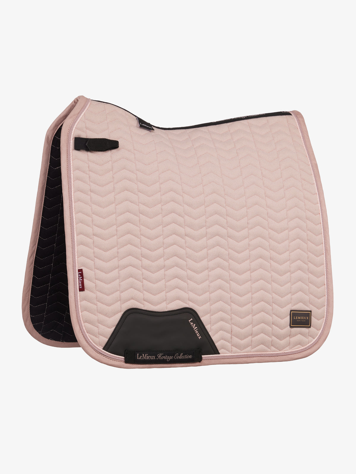 LeMieux Heritage Herringbone Dressage Saddle Pad Wild Rose