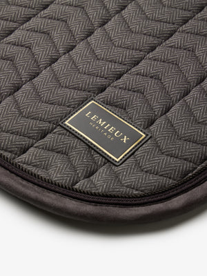 LeMieux Heritage Herringbone Dressage Saddle Pad Cocoa