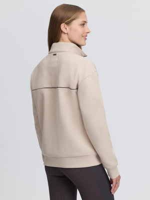 LeMieux Heritage Quarter Zip Sweater Stone
