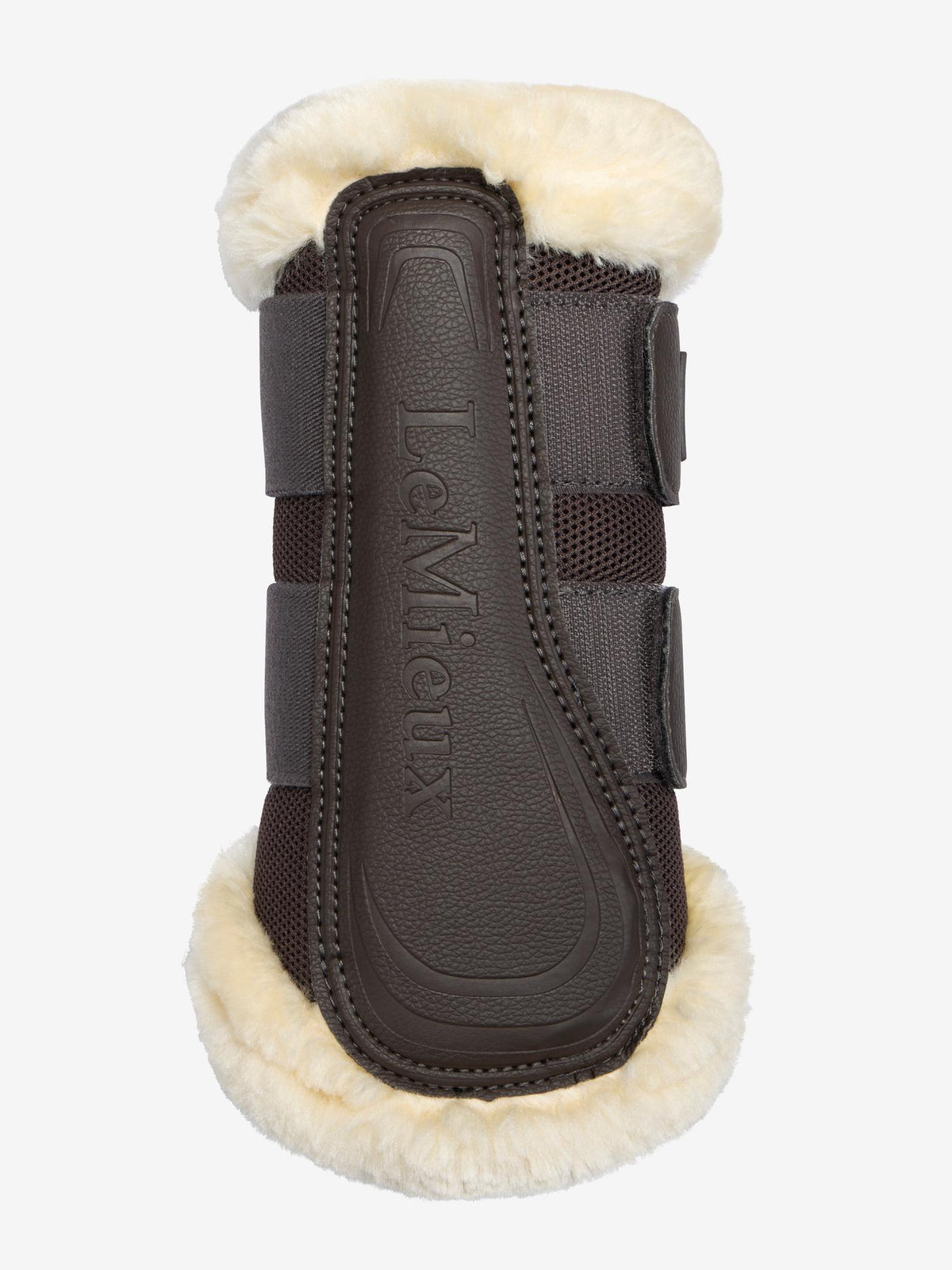 LeMieux Heritage Fleece Edged Brushing Boots Cocoa