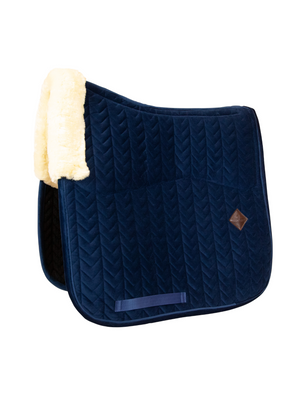 Kentucky Velvet Skin Friendly Dressage Saddle Pad Navy
