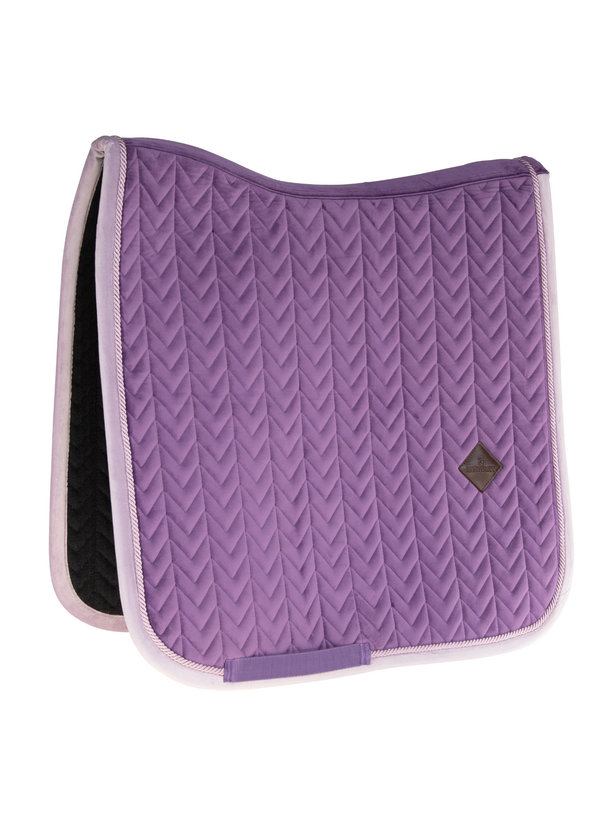 Kentucky Velvet Contrast Dressage Saddle Pad Royal Purple
