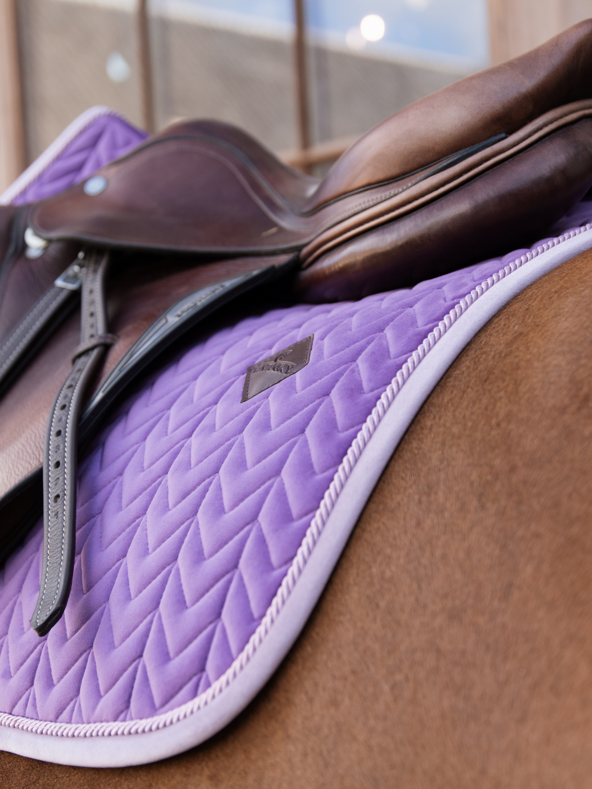 Kentucky Velvet Contrast Jump Saddle Pad Royal Purple
