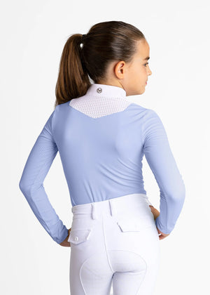 Maximilian Young Rider Sienna Long Sleeve Show Shirt Iris Blue