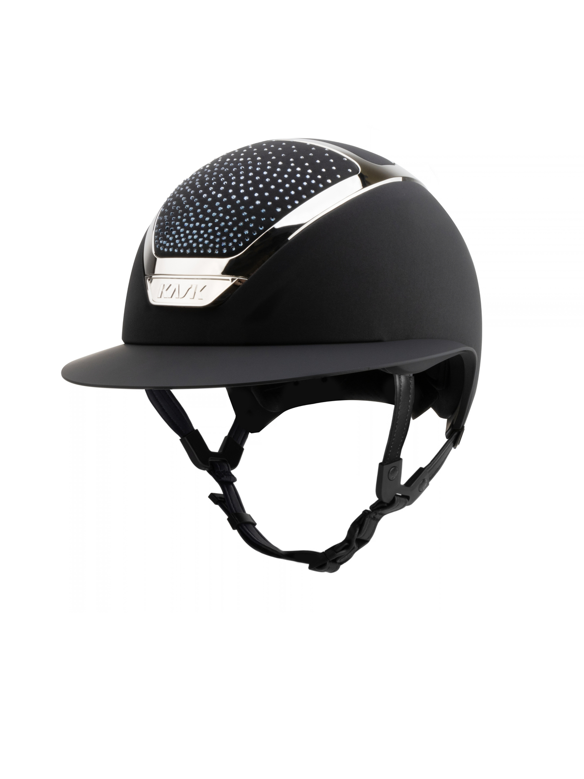 KASK Star Lady Chrome Waterfence Helmet Black/Silver/Blue Montana