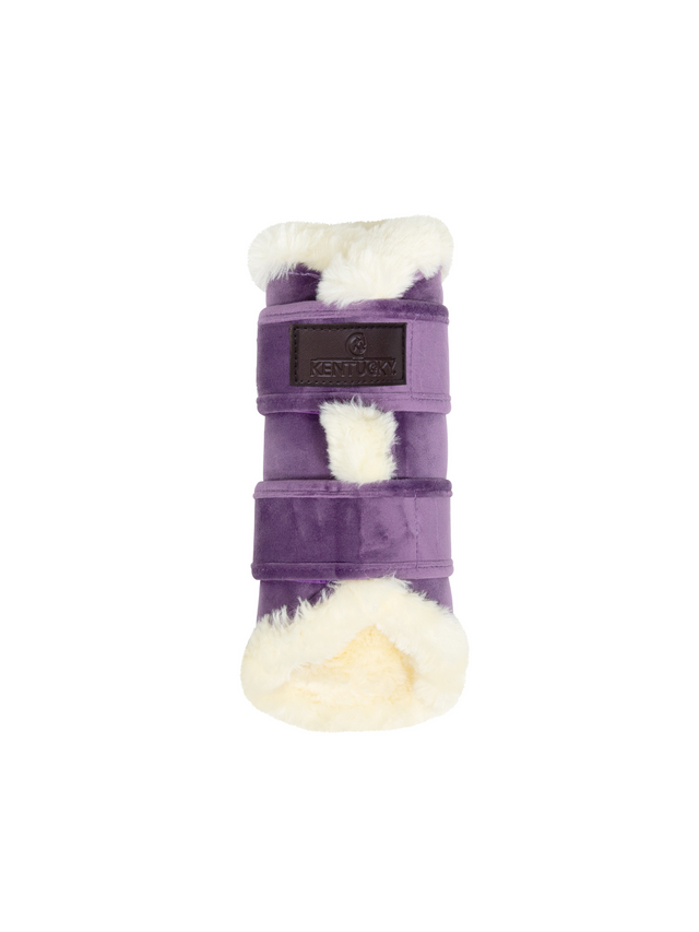 Kentucky Velvet Contrast Brushing Boots Purple 4-Pack