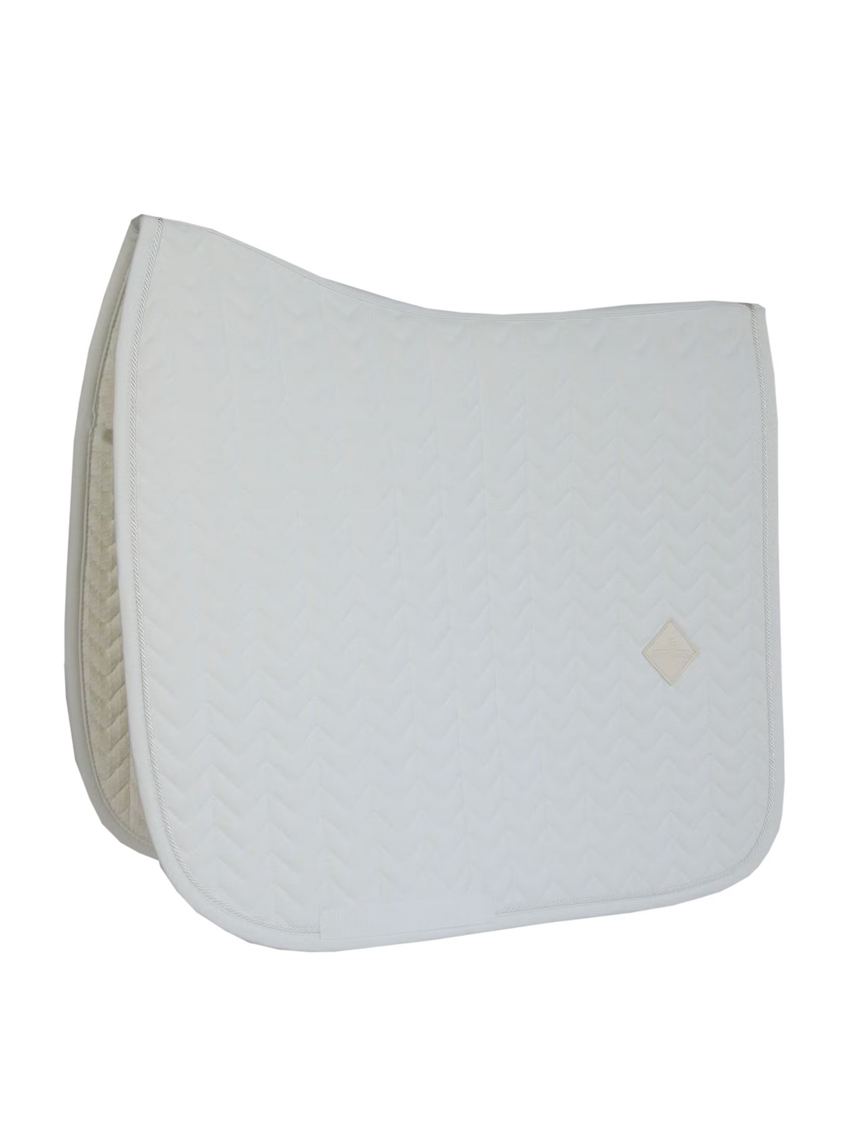 Kentucky Fishbone Dressage Saddle Pad White