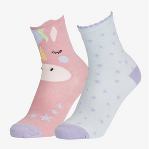 LeMieux Mini Character Socks Unicorn - 2 Pack