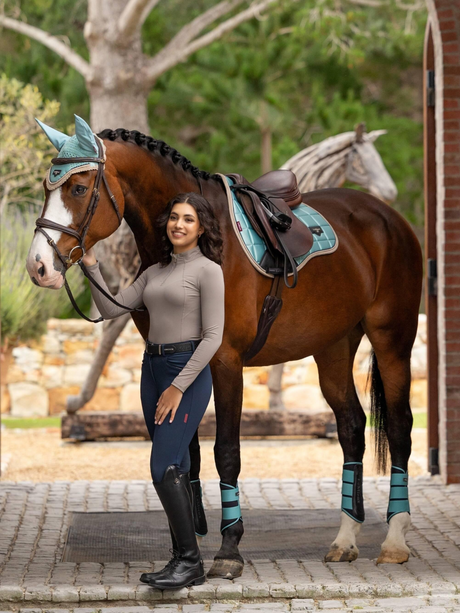 LeMieux Loire Classic GP Square Saddle Pad Aqua