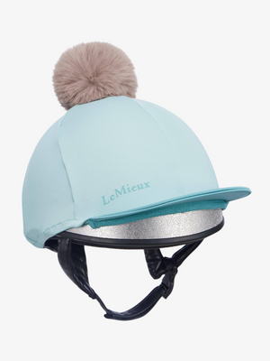 LeMieux Pom Hat Silk Aqua/Lagoon