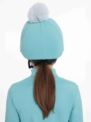 LeMieux Pom Hat Silk Lagoon/Aqua