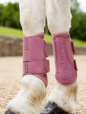 LeMieux Arika Mesh Brushing Boots Peony