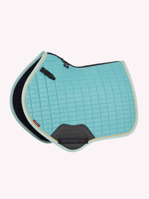 LeMieux Suede Square Close Contact Jump Saddle Pad Lagoon