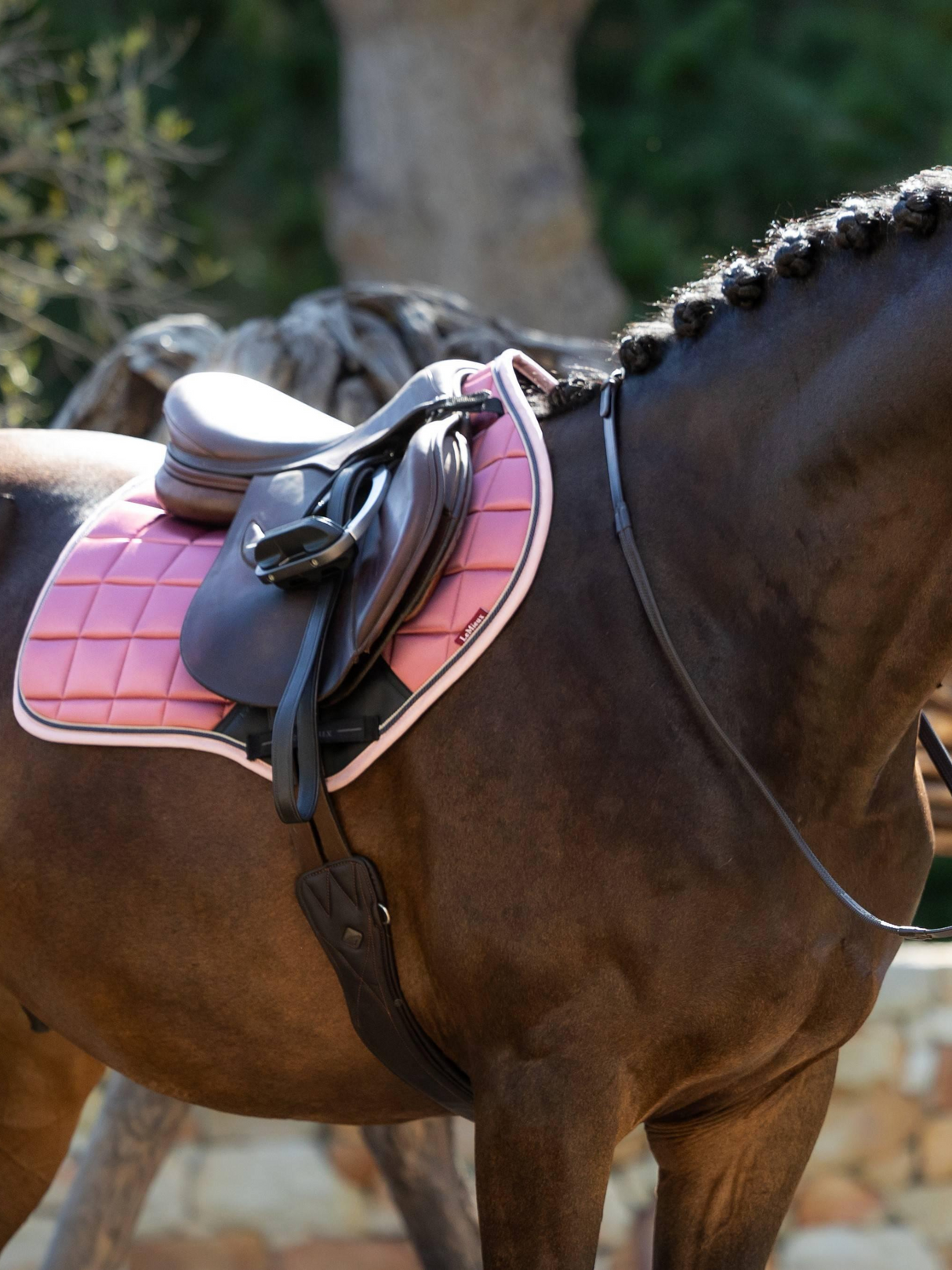 LeMieux Loire Classic Close Contact Square Saddle Pad Peony