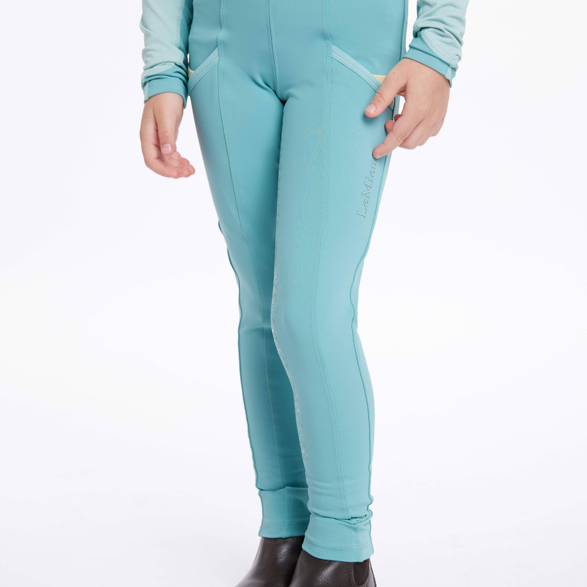 LeMieux Mini Pull On Breeches Lagoon – Impulsion Elite Equine Wear