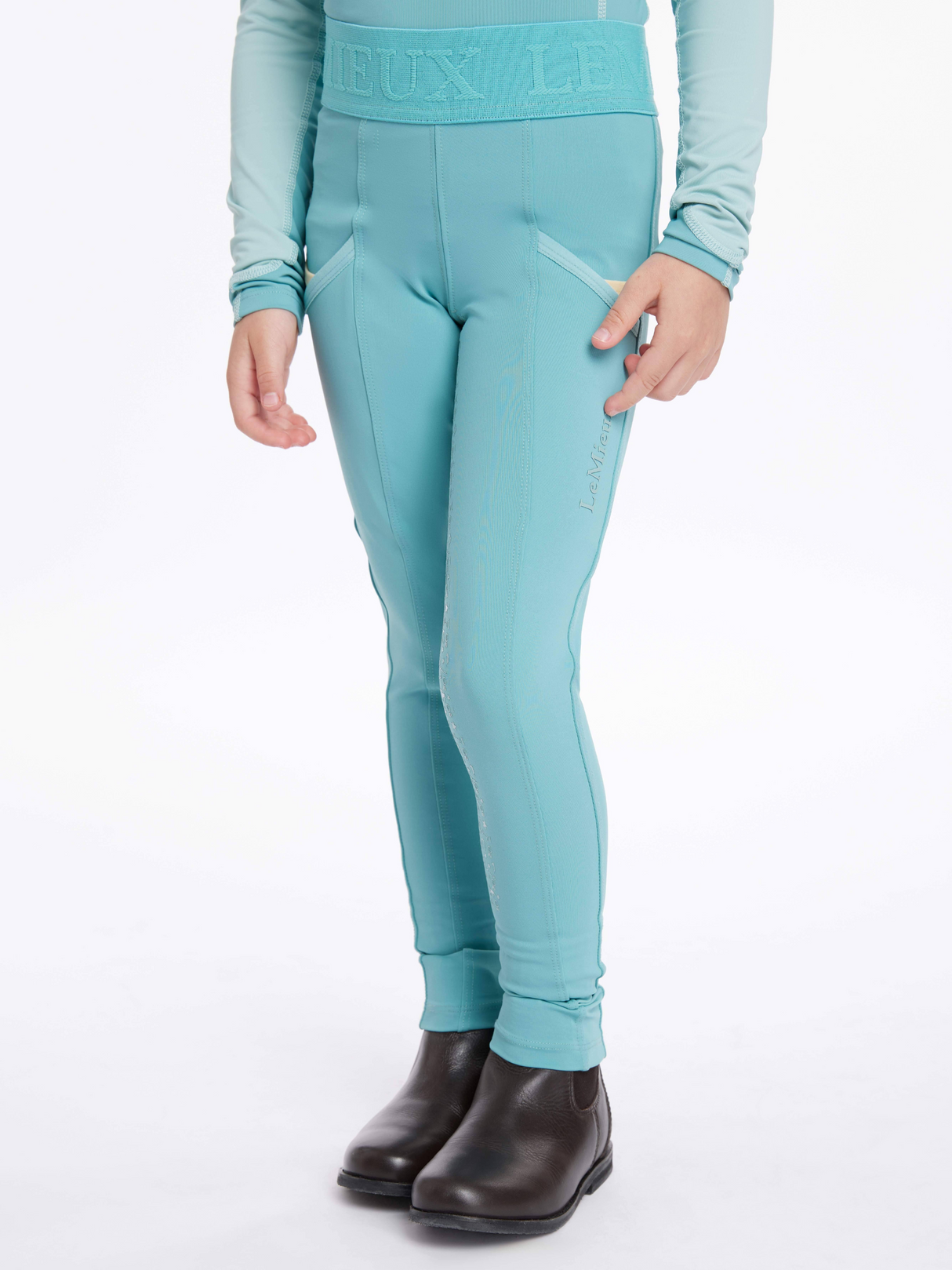 LeMieux Mini Pull On Breeches Lagoon