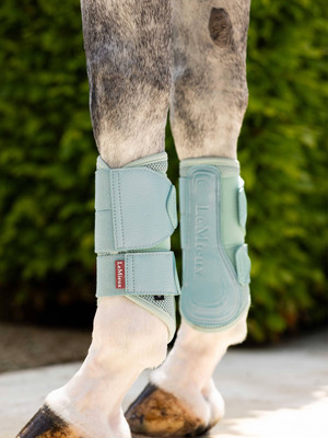 LeMieux Arika Mesh Brushing Boots Aqua