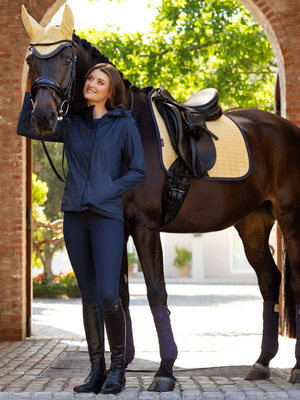 LeMieux Suede Square Dressage Saddle Pad Mimosa