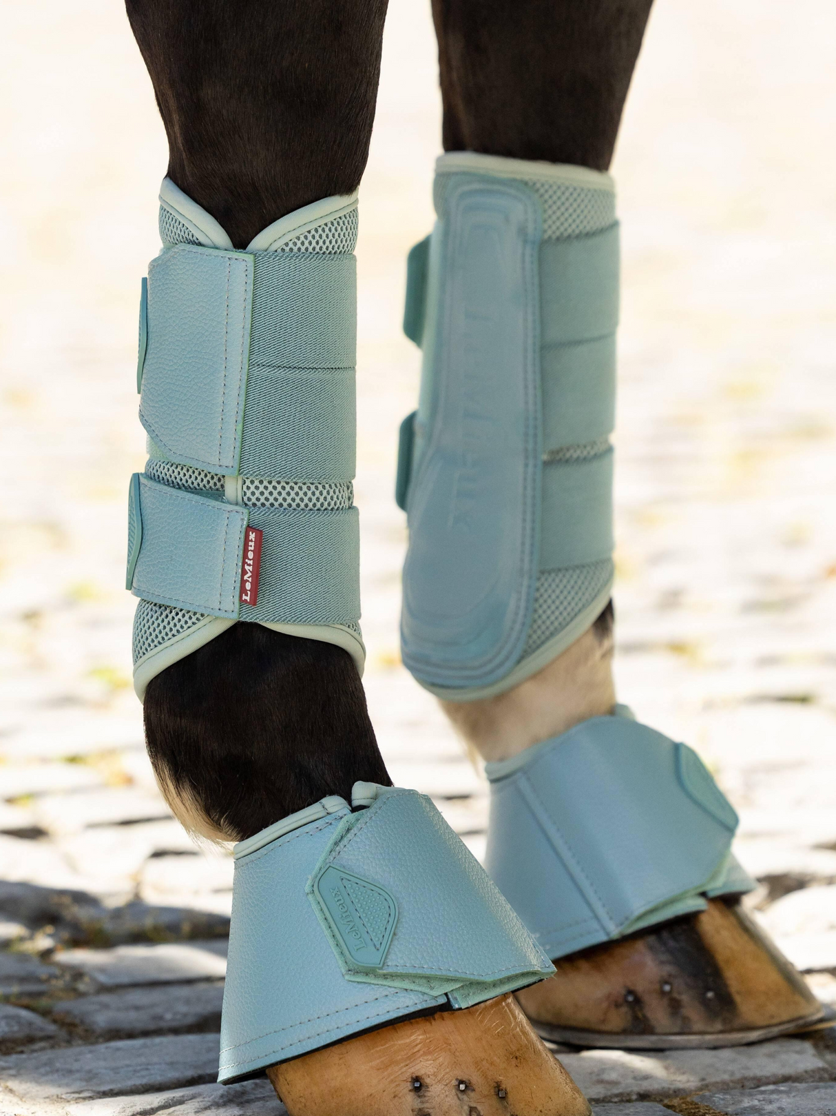 LeMieux Arika Over Reach Boots Aqua