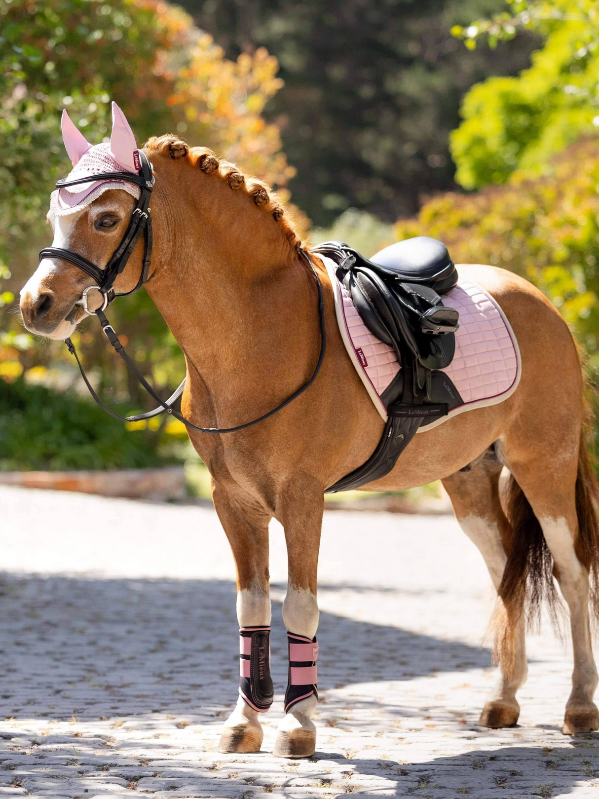 LeMieux Mini Suede Close Contact Jump Square Saddle Pad Blossom