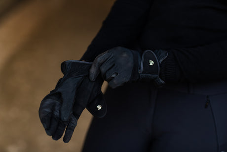 Equestrian Stockholm Riding Gloves Black