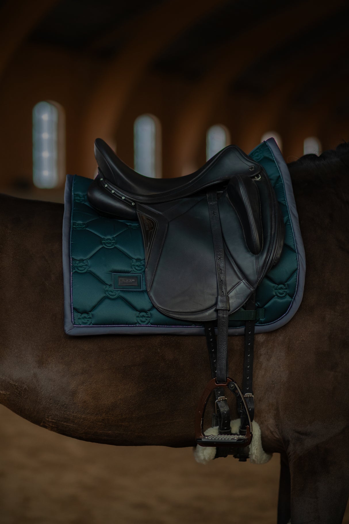 Equestrian Stockholm Dressage Saddle Pad Dramatic Monday