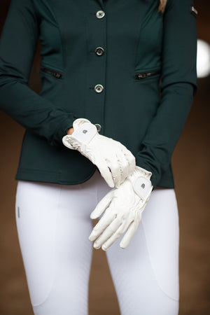 Equestrian Stockholm Motion Riding Gloves White
