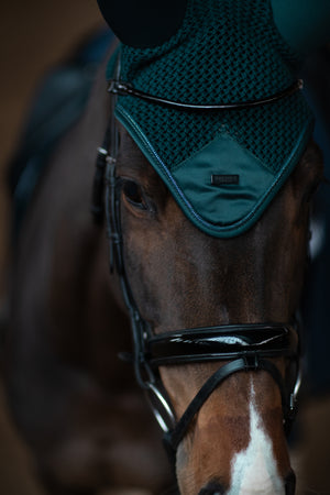 Equestrian Stockholm Padded Ear Bonnet Dramatic Monday
