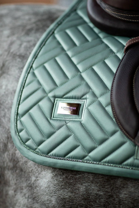 Equestrian Stockholm Jump Saddle Pad Modern Mint