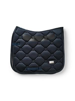 Equestrian Stockholm Dressage Saddle Pad Modern Tech Navy