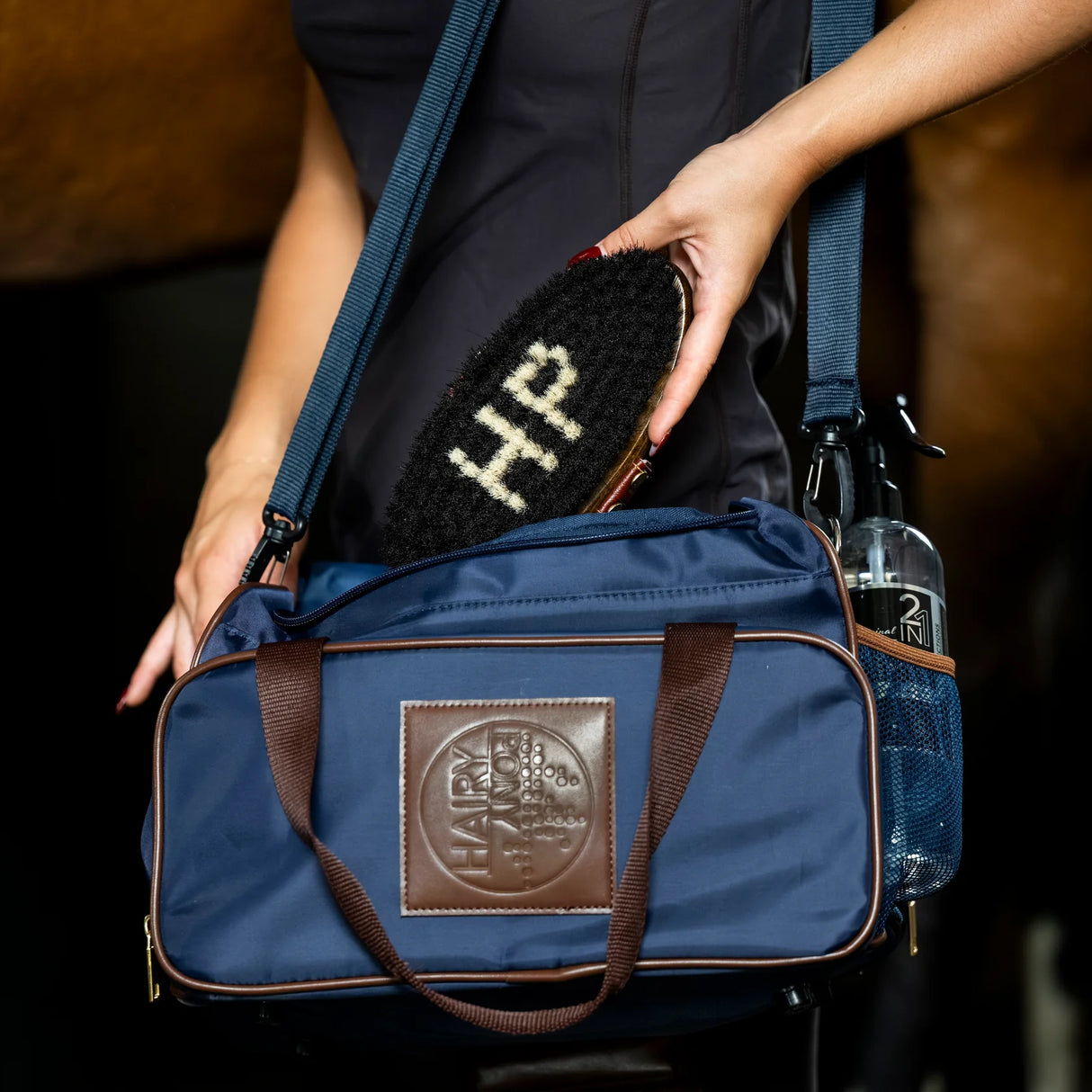 Hairy Pony Horse Grooming Bag - Navy