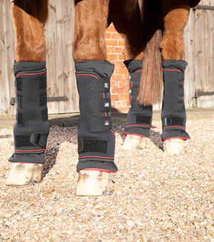 Premier Equine Nano-Tec Infrared Boot Wraps Inc. Liners Black