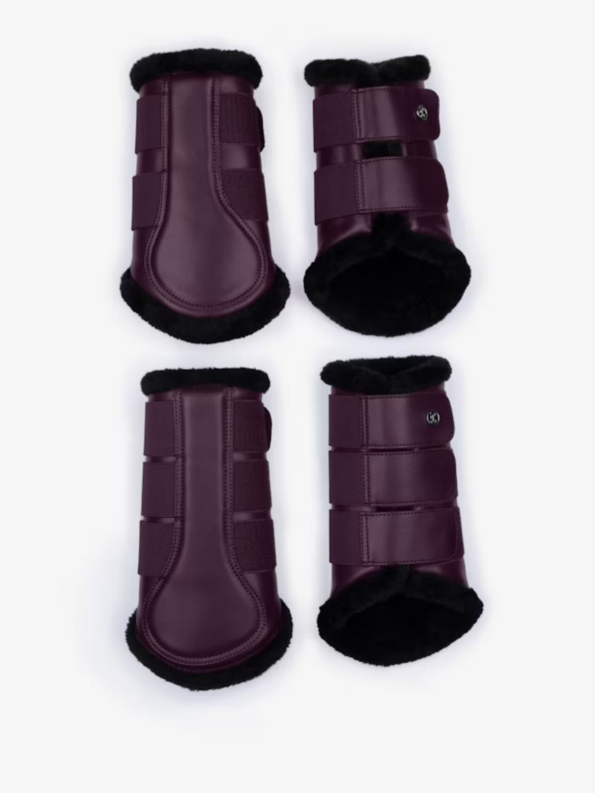 PS of Sweden Premium Fleece Brushing Boots Plum