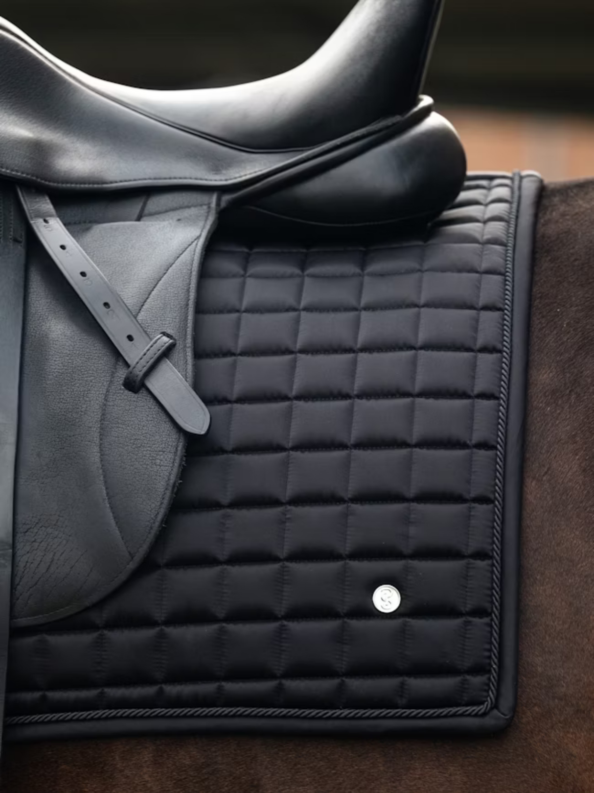 PS of Sweden Classic Quilt Dressage Saddle Pad Black