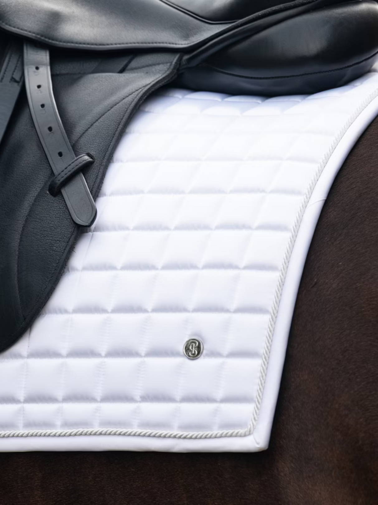 PS of Sweden Classic Quilt Dressage Saddle Pad White