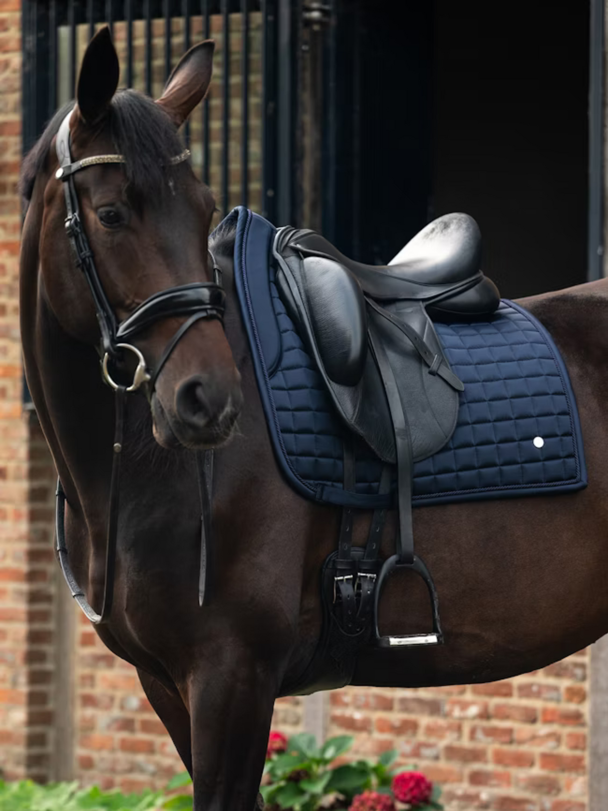 PS of Sweden Classic Quilt Dressage Saddle Pad Navy