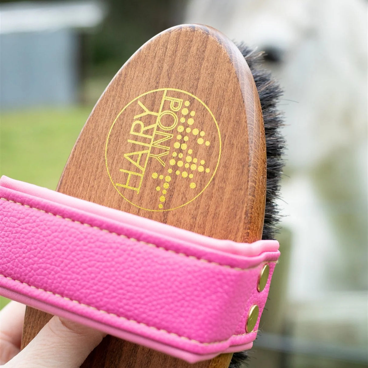 Hairy Pony Pink Body Brush